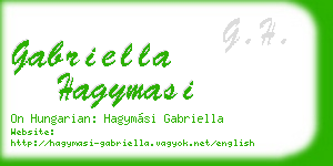 gabriella hagymasi business card